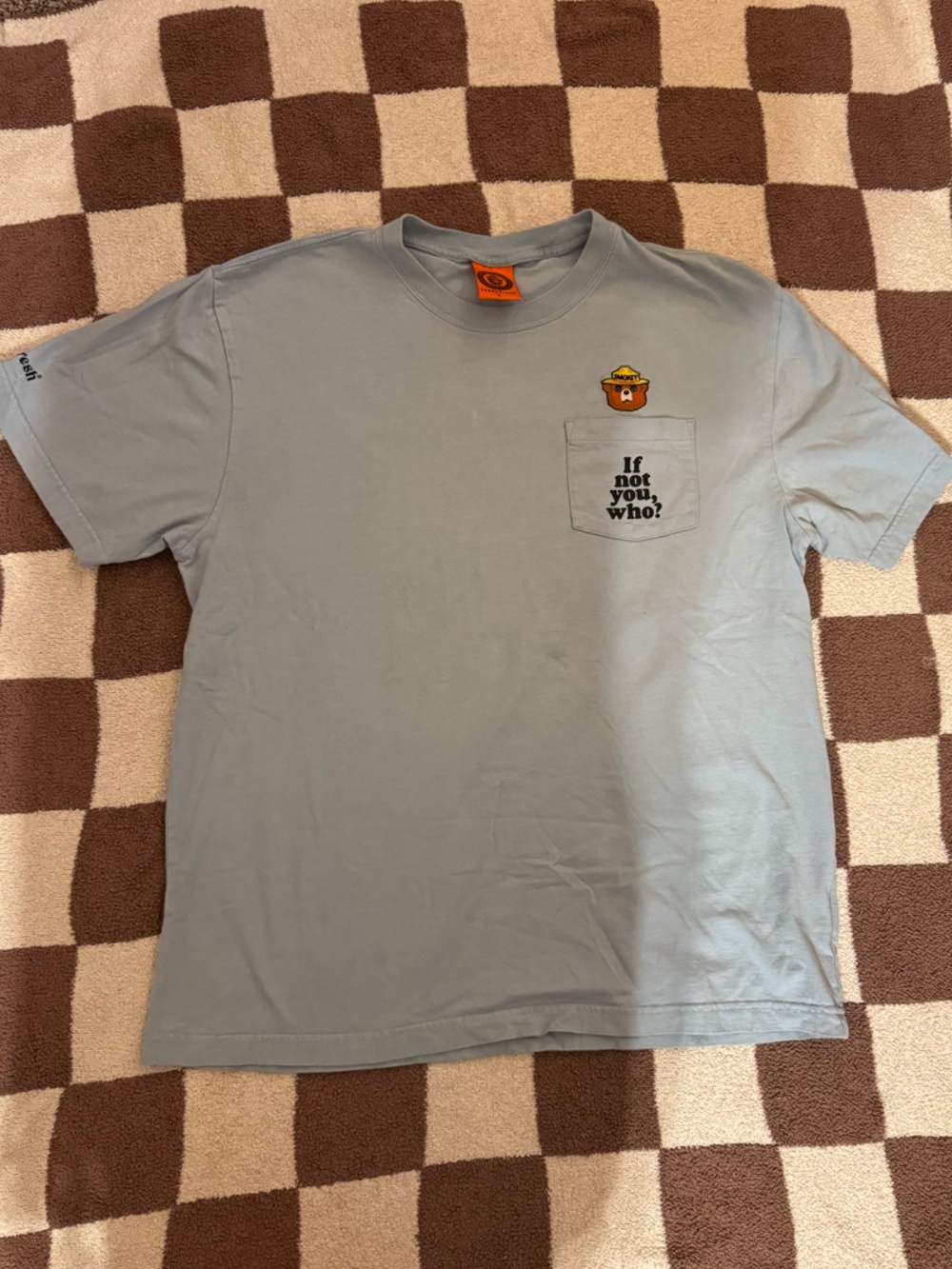 Teddy Fresh - Smokey the Bear Blue T-shirt - XL